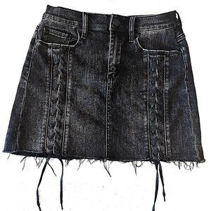 Blank NYC Dark Gray Denim Miniskirt, Size 27
